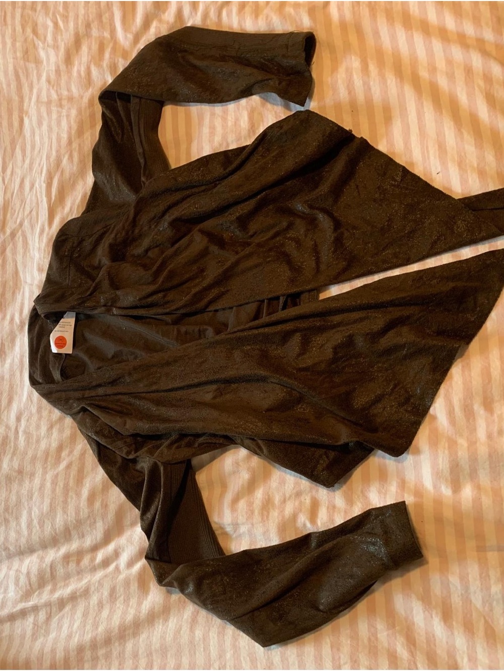 paper tee Black Sparkle Wrap Cardigan